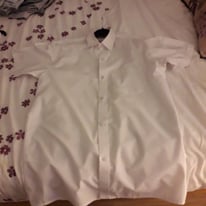 School shirt white short sleeves 14.5 collar