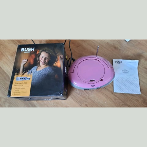 Bush bluetooth hot sale boombox pink