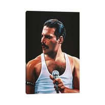Freddie Mercury Wrapped Canvas Painting
