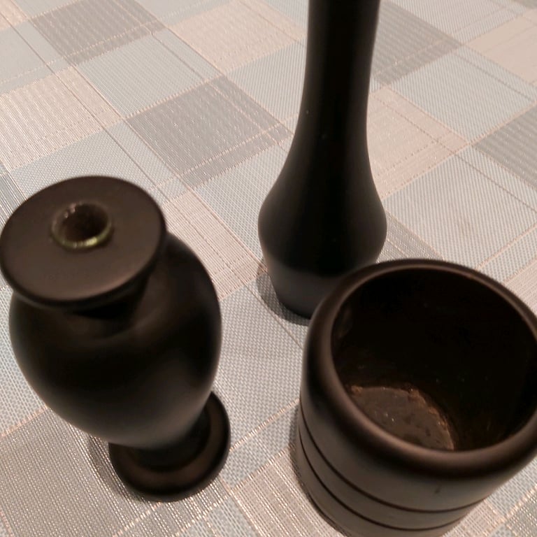 Desk or Dressing Table Wooden Pots Set