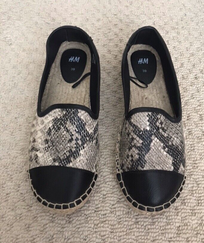 image for Women’s Snake skin Print Espadrilles Uk 6
