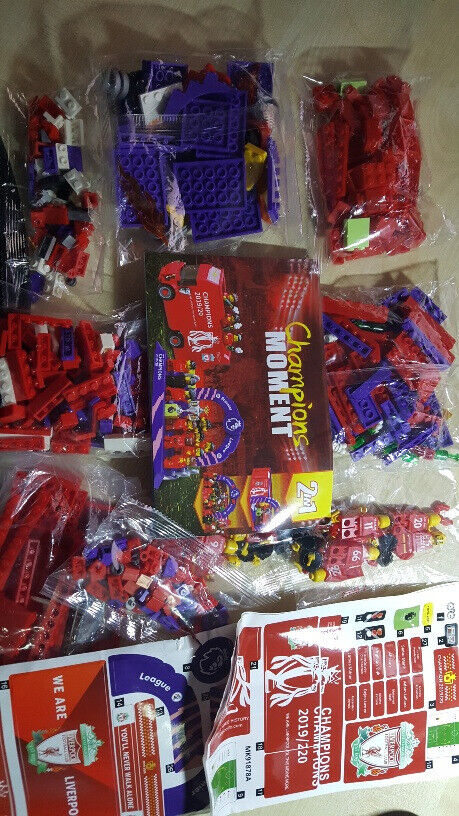 420 pcs Champions moment 2 in 1 liverpool fc 2019/20 champions not lego