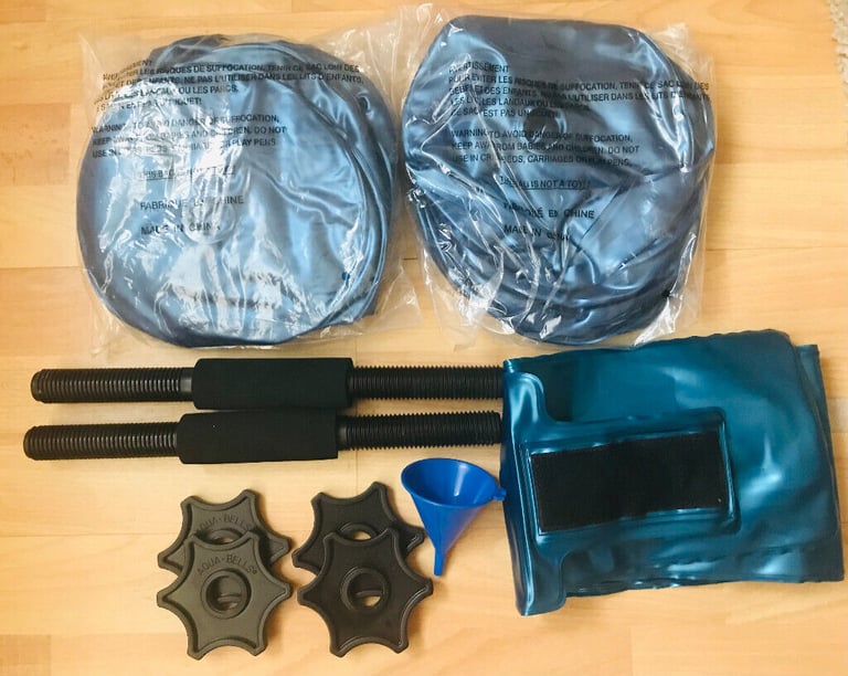 AquaBells Combo Set - Dumbbells and Ankle Weights Travel Weights Set