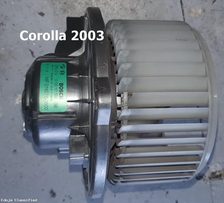 Toyota Corolla Heater Blower Fan 2003