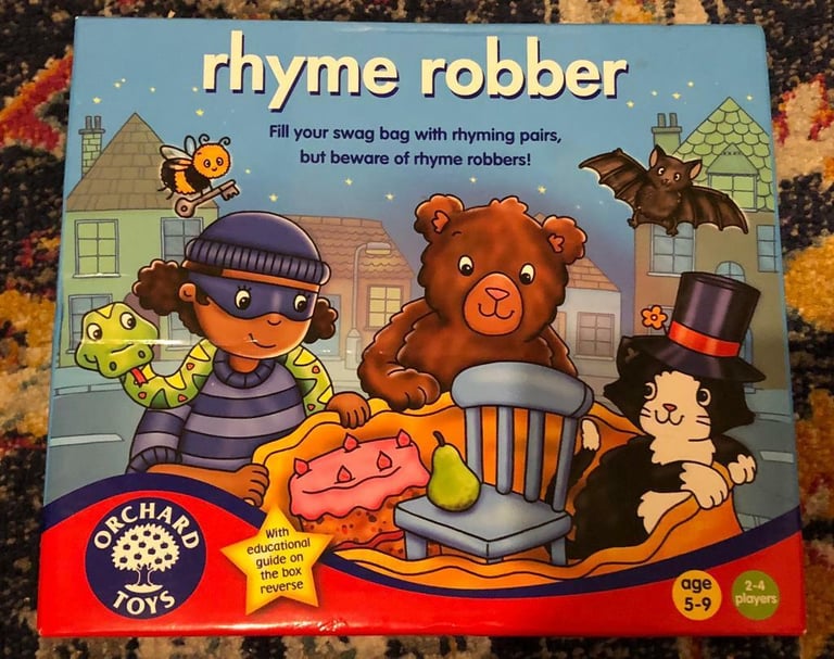 image for Rhyme cards education match rhyme board game kids 
