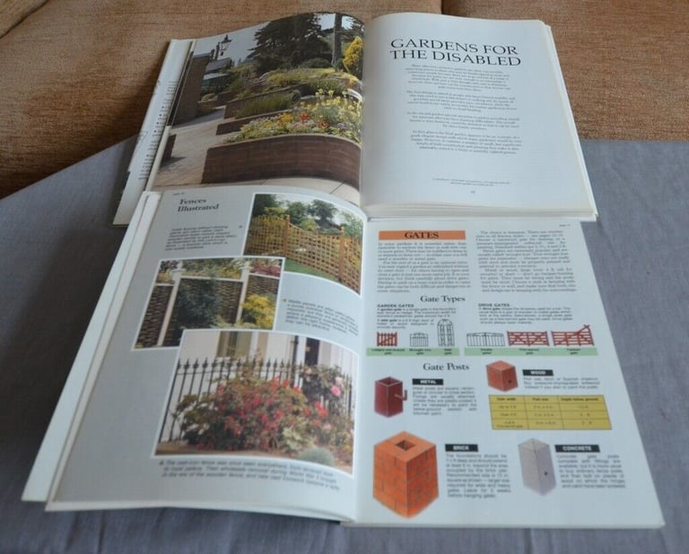 3 WATER GARDEN, 2 GARDEN DESIGN AND 1 VEGATABLE BOOKS 1 GARDEN POND PLUS WATER PLANT BASKET LINERS