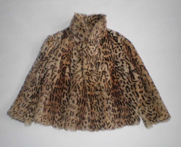 Beautiful Real Wildcat Fur Jacket / Coat, size S/M