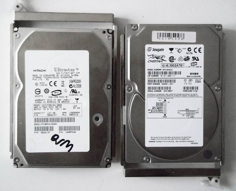 image for 150GB Hard Disk (SCSI, 10K, 15K) - Hitachi / Seagate (3.5 inch, HDD, Windows, Apple, Hard Disk, PC
