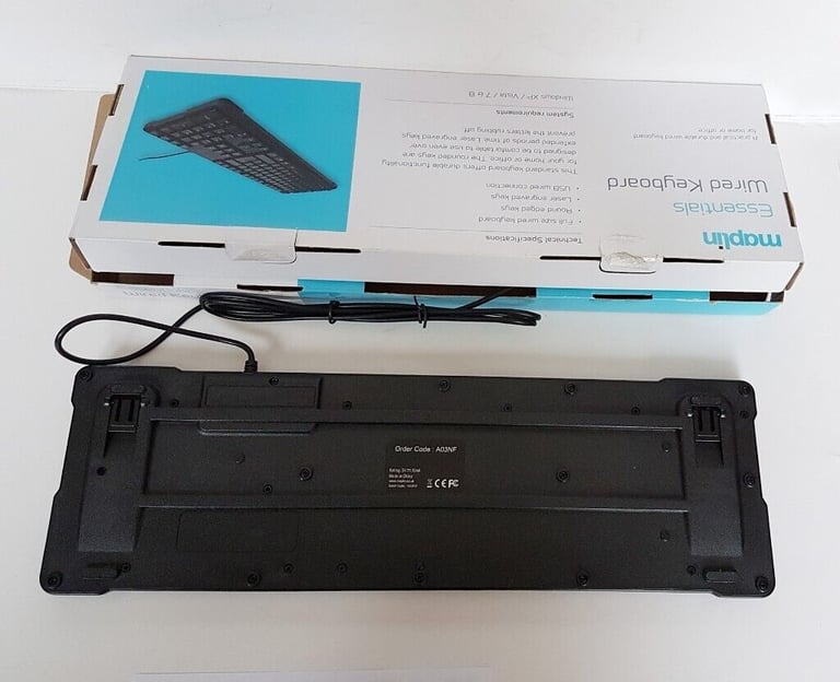 Maplin Wired Keyboard with box