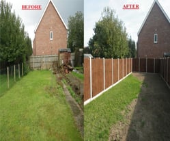 image for  FENCING GARDEN SUPPLIED & ERECTED CONCRETE POSTS NORWICH, NORFOLK & SURROUNDING AREAS DIGGER  HIRE