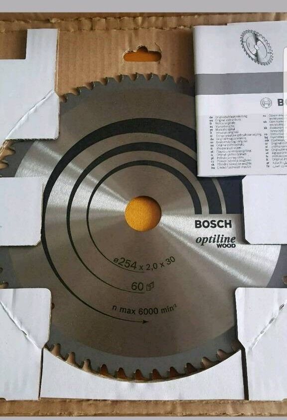 Bosch 2608640436 Circular Saw Blade Optiline Wood for KAPP- and Saws, 254 X.2.0×