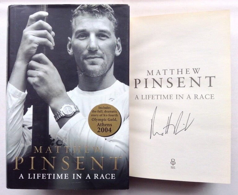 Matthew Pinsent Signed Autobiography A Lifetime In A Race GB Olympics Rowing 