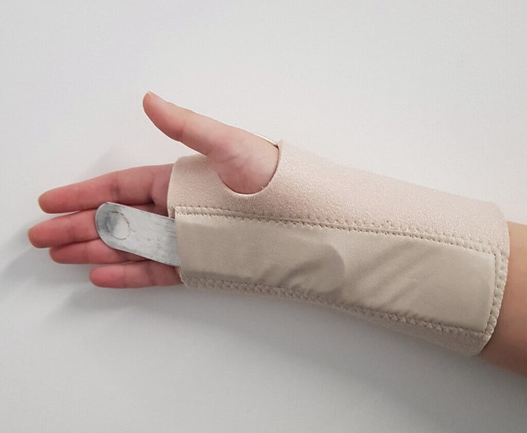 New Beige Hand Wrist Brace Support Carpal Tunnel Splint Fractures Right Left S M L XL NHS Similar