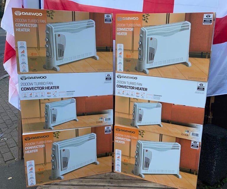 Convector Heater Turbo Fan 3 heat settings Daewoo