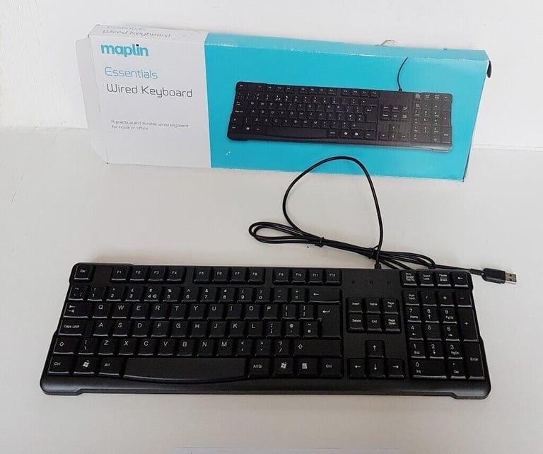 Maplin Wired Keyboard with box