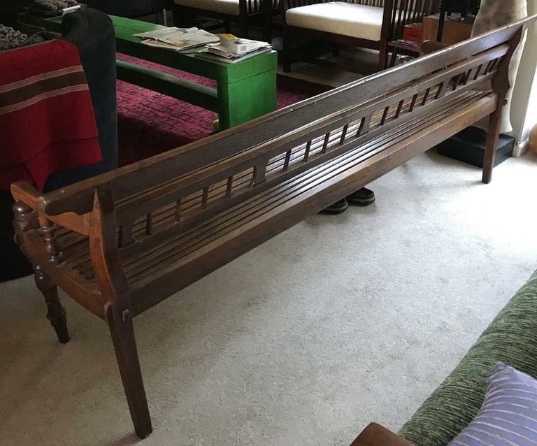 Antique Burmese Teakwood Bench