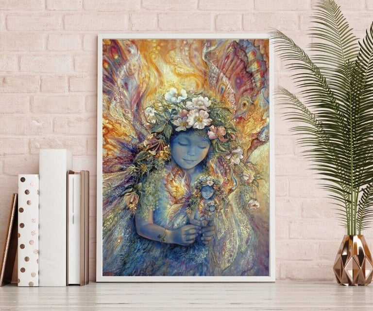 image for Fairy's Fairy Fantasy Paper Laminated Framed Poster Print Wall Art New Home Office Decor Gift