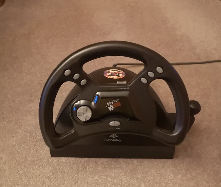 image for Sony Playstation PS1 Mad Catz Steering Wheel controller - SLEH-0005