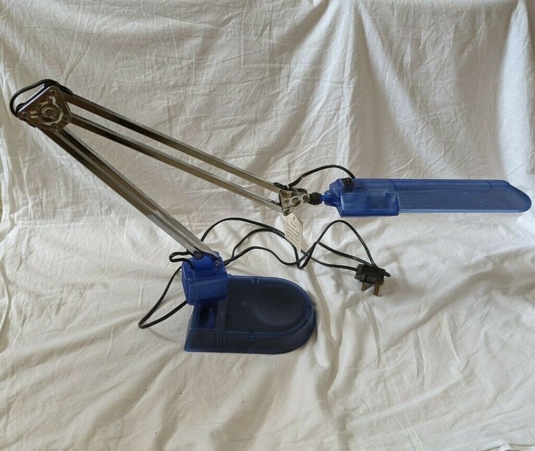 Blue Halogen Desk Lamp - Free Local Delivery