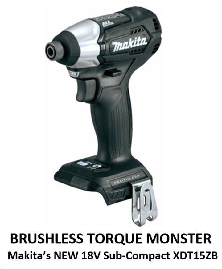 Makita XDT15ZB Sub-Compact Brushless 18V Impact Driver LXT Black only 2021 Limited New