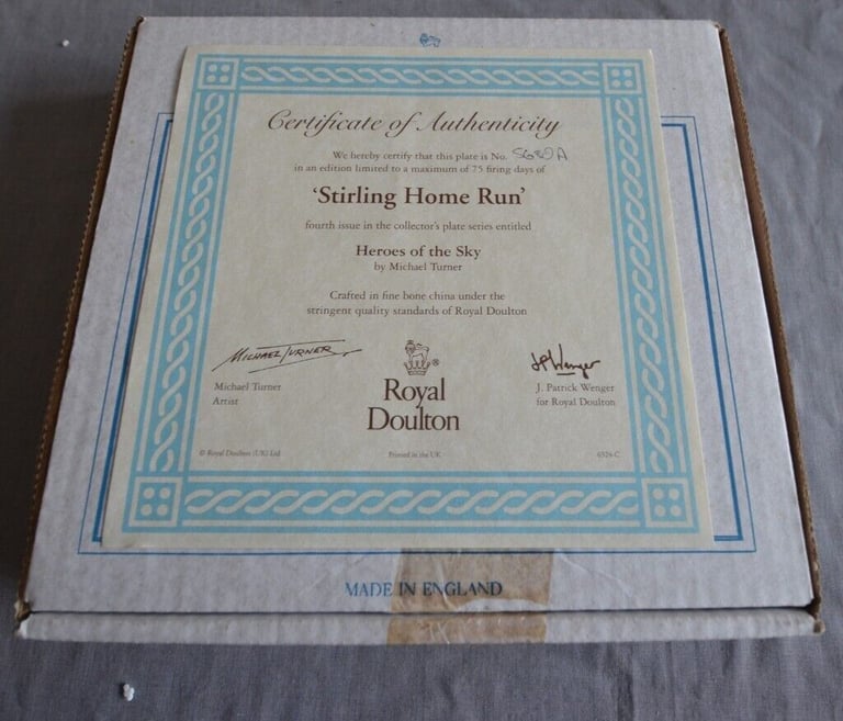  HERO'S OF THE SKY PLATES NUMBERS 1 TO 6 of 12 ALL 12 £80