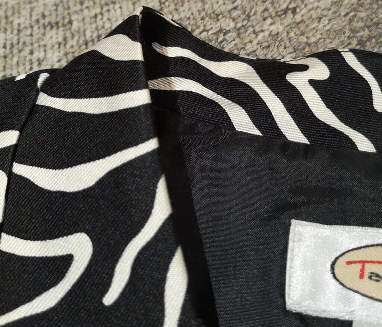 Talbots black and white short jacket