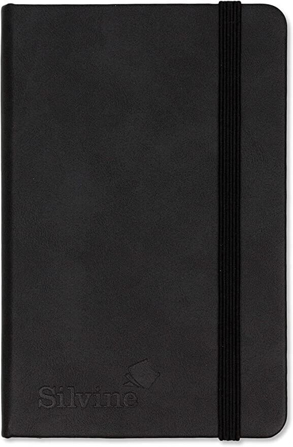image for Silvine A6 Executive Notebook Black New