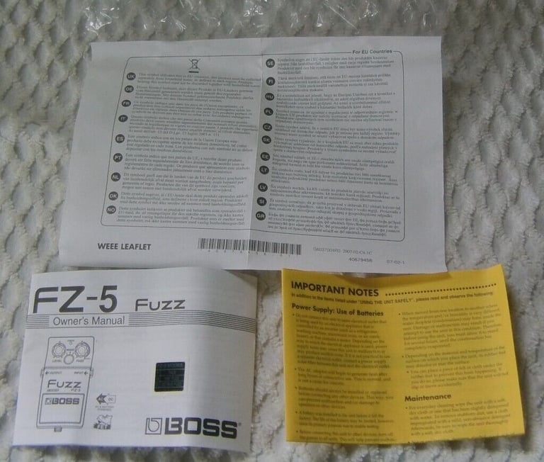 Boss FZ-5 Fuzz Guitar Effect Pedal