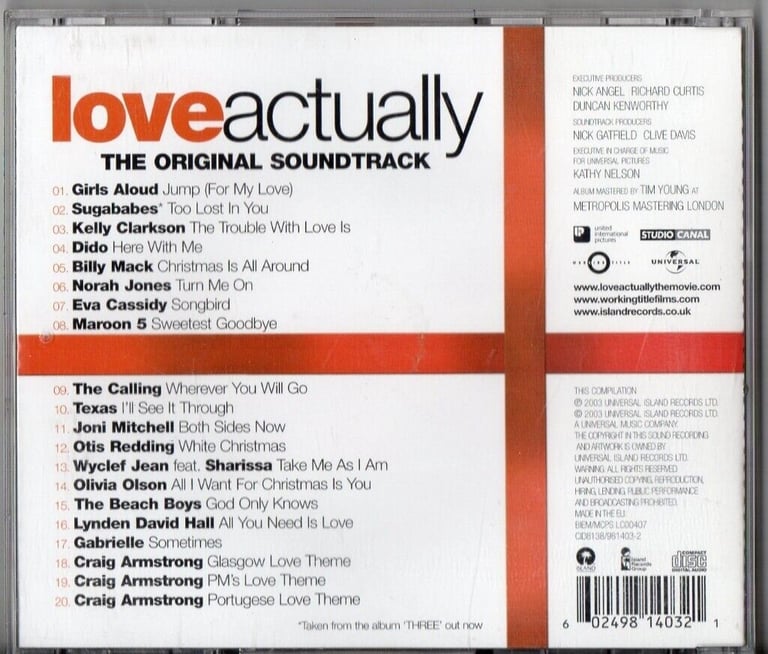 Love Actually - The Original Soundtrack CD Album