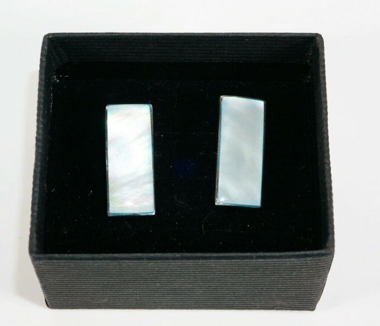 image for AE-.925 Sterling Silver & Abalone Shell Ear-Studs