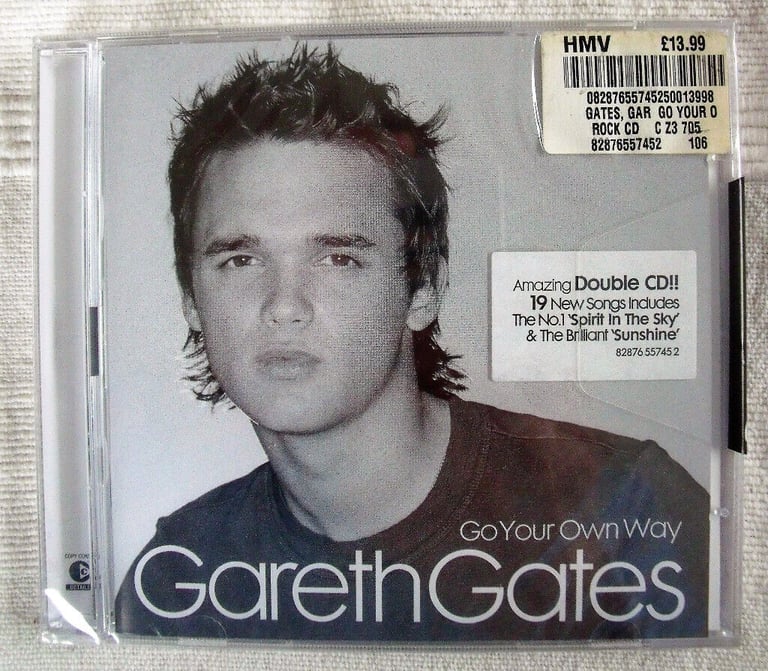 	Unused, in sealed cellophane packaging GO YOUR OWN WAY Gareth Gates DOUBLE CD. Can post.
