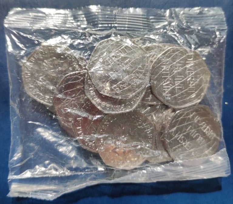 image for 2020 DIVERSITY BUILT BRITAIN 50P 20 COINS UNCIRCULATED  SEALED BAG
