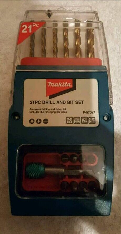 MAKITA Titanium Coated Masonry 21 Piece Drill and Driver Set P-57087