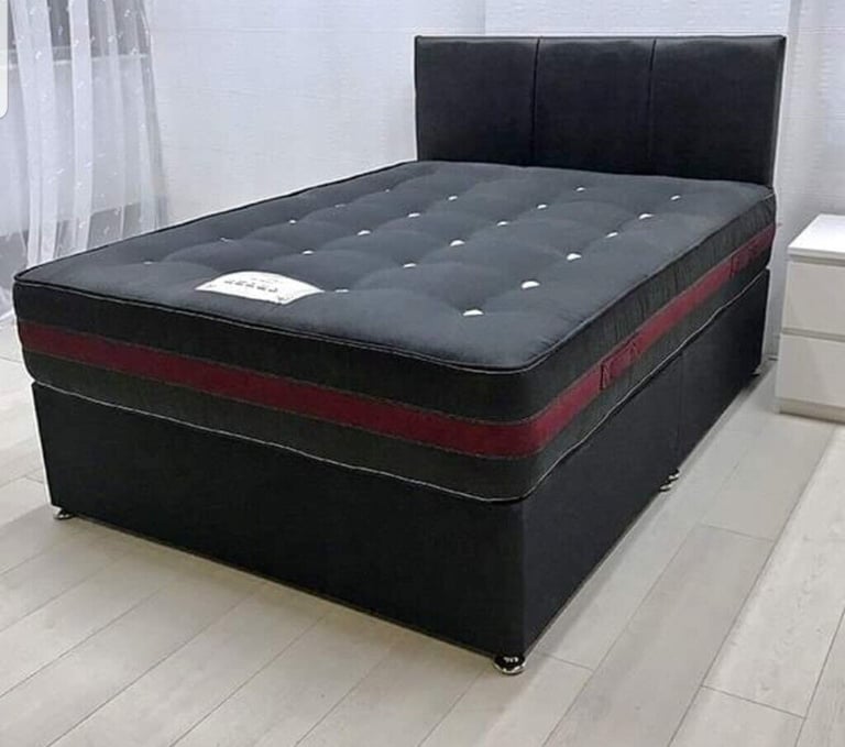 **Extra Strong Brand New Double Divan Bed and Mattress Available - All Sizes and Optional Storage