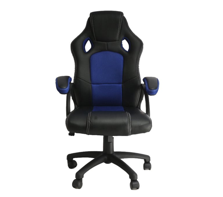 New BLUE PC XBOX PS5 Gaming Computer Chair Ergonomic Adjustable Swivel Recliner Laptop Office Home