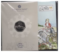 ROYAL MINT WINNIE THE 3 PIECE 50P COIN SET NEW MINT IN PRESENTATION PACKS