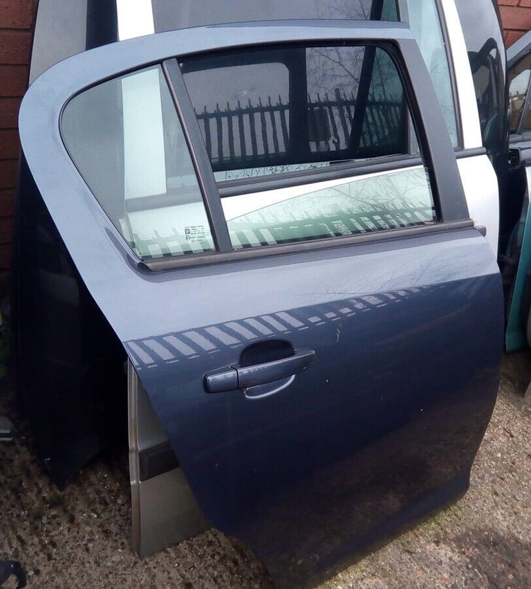 Vauxhall Corsa D Right Side Rear Door Grey 2008