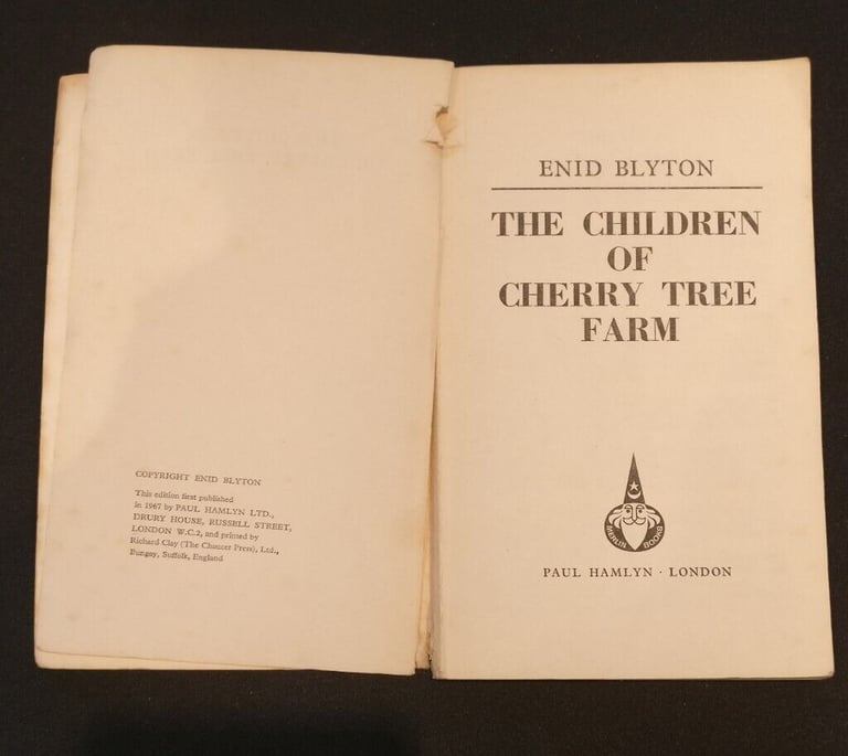 Early Enid Blyton book 'The Children of Cherry Tree Farm'. 