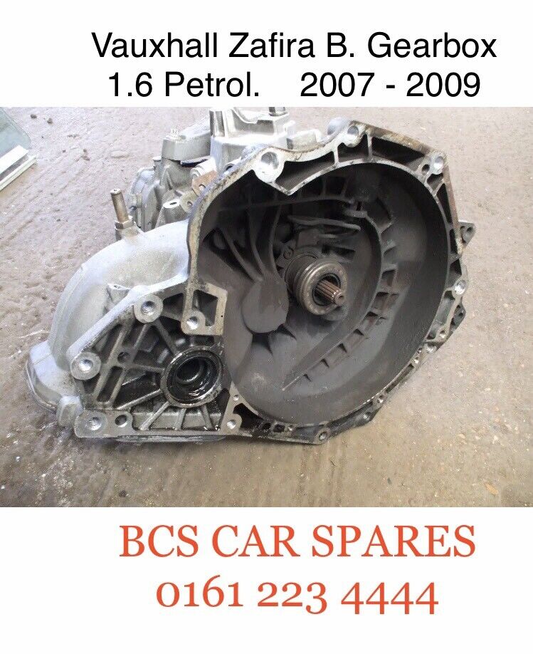 Vauxhall Zafira Gearbox.  Petrol.  2007. 2008.  