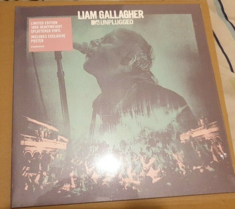 LIAM GALLAGHER-MTV UNPLUGGED-LIMITED EDITION SPLATTERED NEW £40