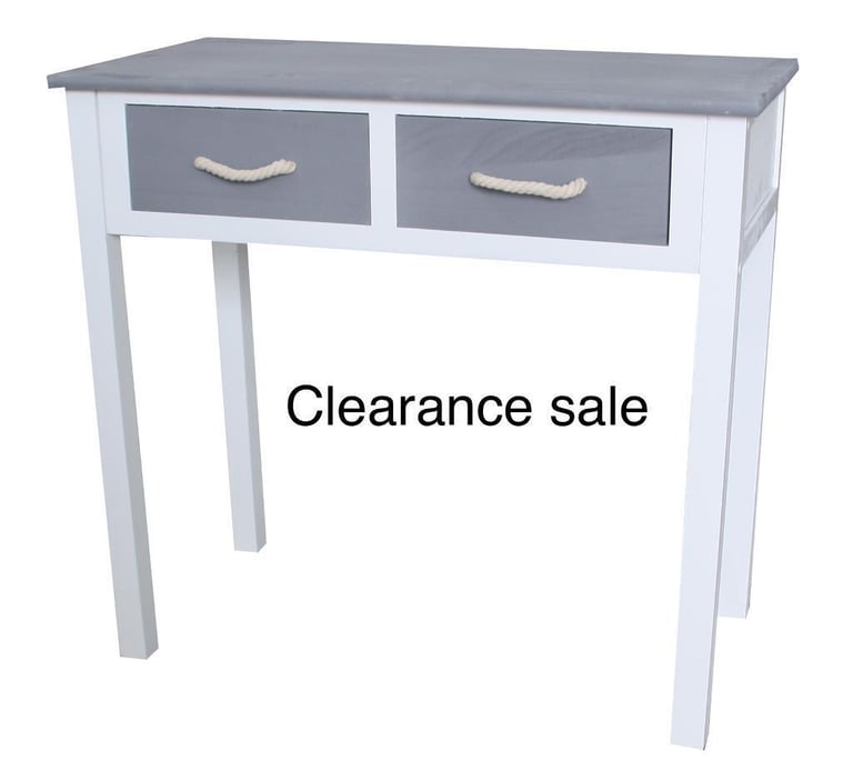 image for Console table Grey white