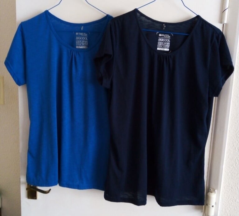 image for 2 x Ladies UV protection tops - size 16 and 18 