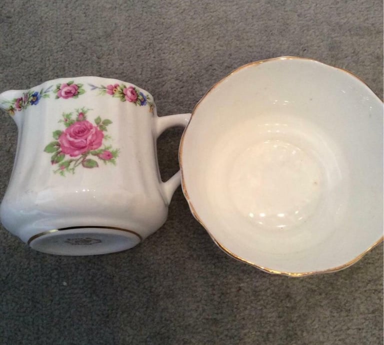 Royal Stuart Sugar Bowl and Creamer