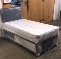 Single pinemaster divan slider mattress and hb deal 