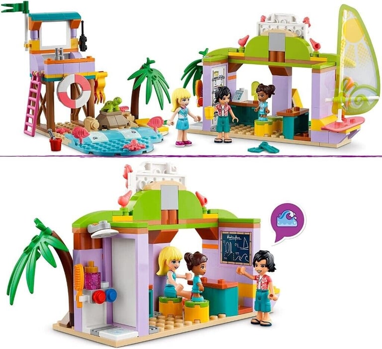 LEGO 41710 Friends Surfer Beach Fun Holiday Set Toy Unicorn Floatie Turtle gift
