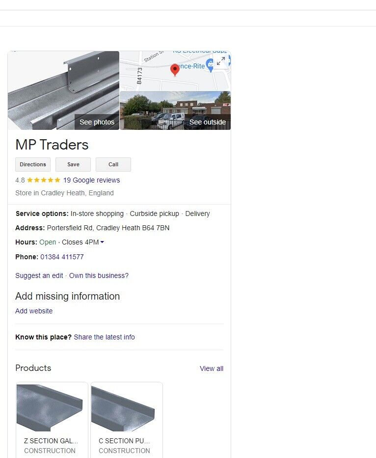 175MM C SECTION PURLIN - ROOFING, MEZZANINE, SIDE RAIL