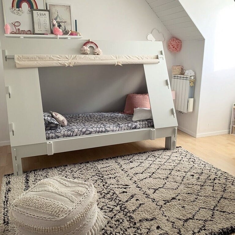 image for Mathy by Bols Tent Cabin Bed Grey (RRP: £1800)