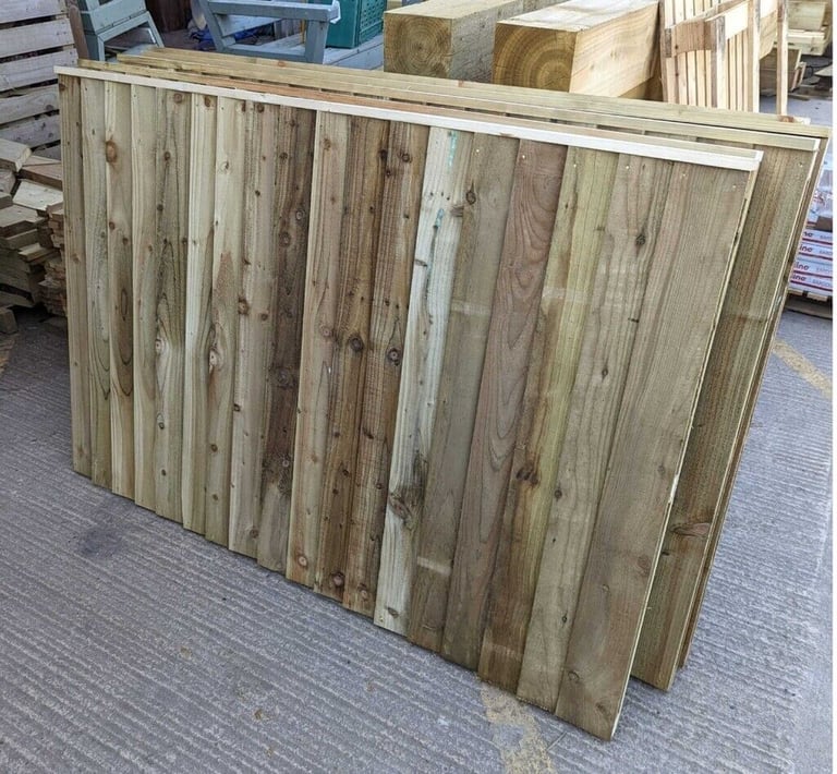 Heavy Duty Double Sided, Closed Board Fence Panels from £50