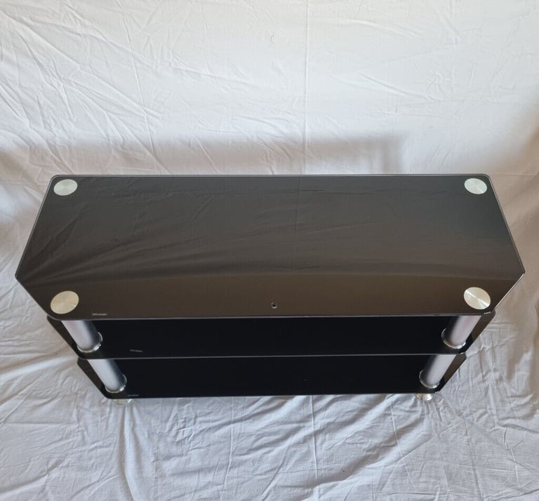 Black Glass Television Stand- Brand New Seal Packed