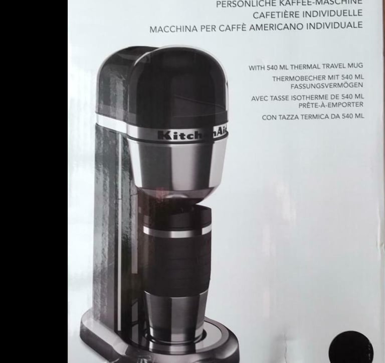 KitchenAid  solo coffee maker black new in box RRP £100